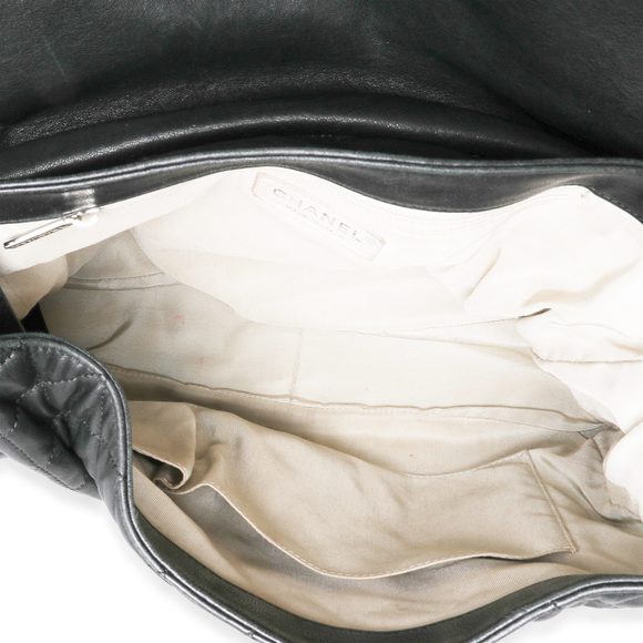 Chanel Black Quilted Lambskin Chain Around Maxi Flap Bag - Picture 8 of 8